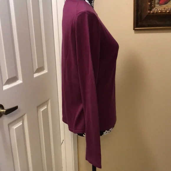 🇫🇷Faconnable Argyle Bordeaux detail button-down classic cardigan coordinate - Picture 4 of 9